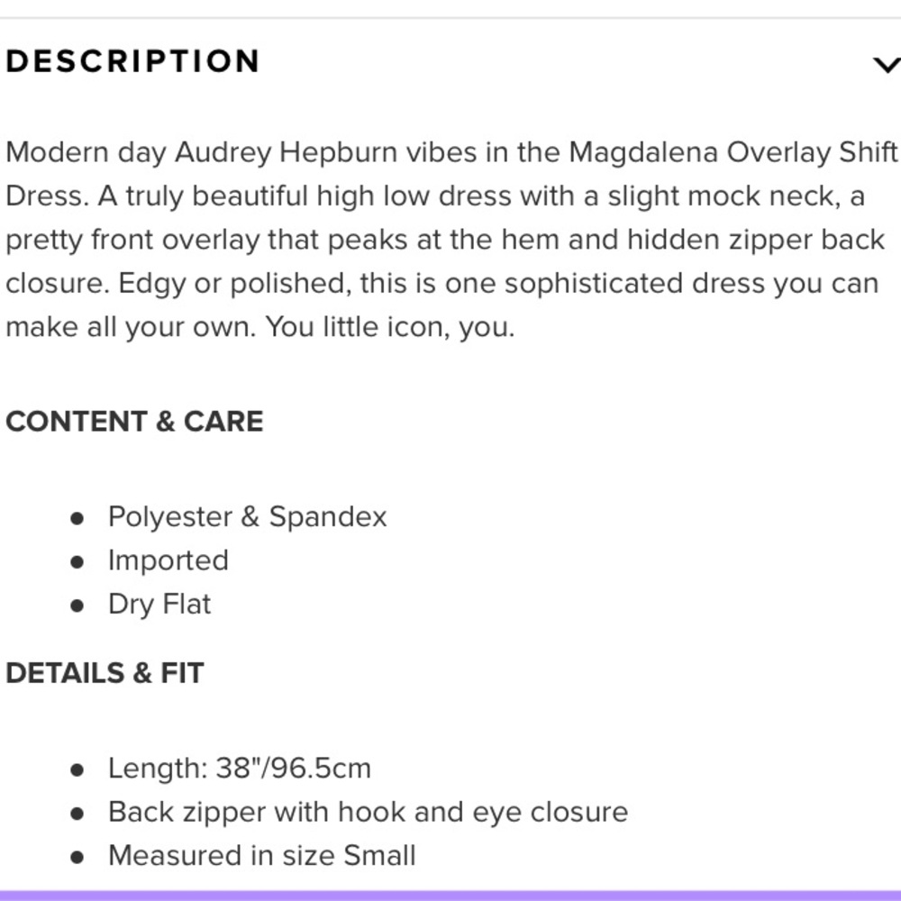 TOBI MAGDALENA BLACK SHIFT DRESS - Picture 5 of 5